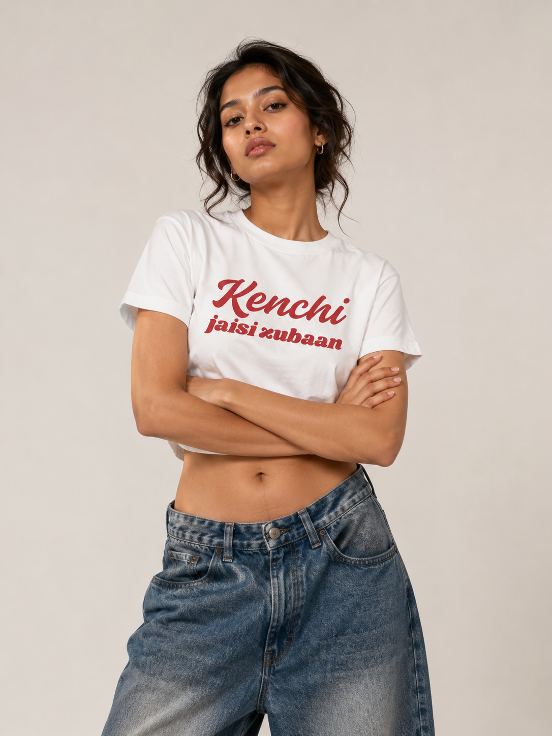 Kenchi Jaisi Zubaan Crop Top