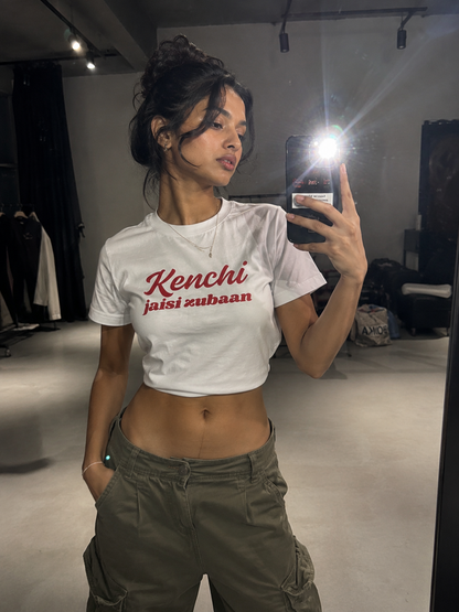 Kenchi Jaisi Zubaan Crop Top