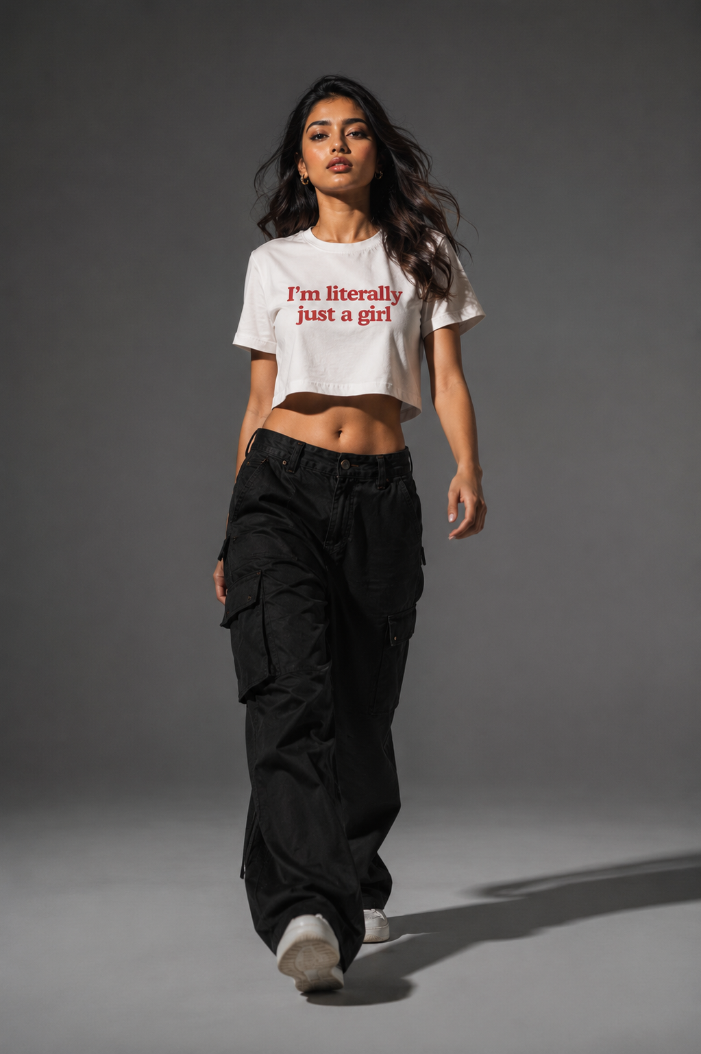 I'm Literally Just a Girl Crop Top