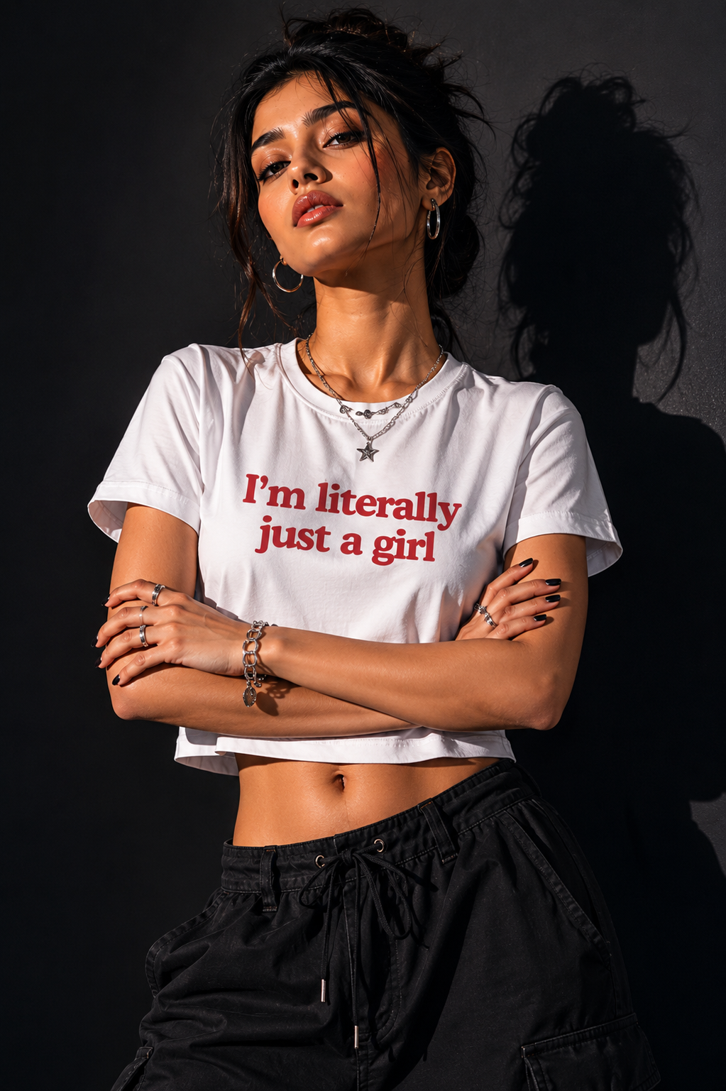 I'm Literally Just a Girl Crop Top